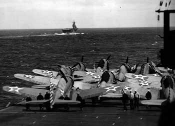 Deck of the USS Hornet