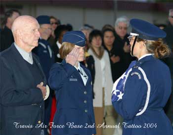 Candy Bomber honored at Travis AFB 2004 Tattoo