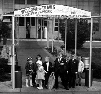 During the 1950s Travis AFB became known as the Gateway to the Pacific