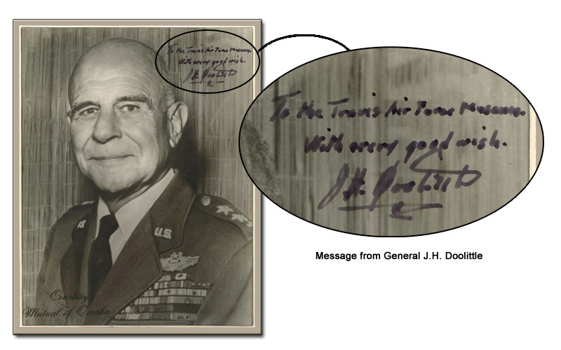 Message from General J.H. Doolittle