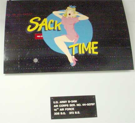 "Sack Time" Nose Art