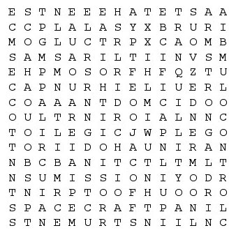 Apollo Mission Word Search